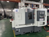 Torno de torneado y fresado CNC de doble husillo vertical LICHI LC-Z46S GSK de servicio medio, recorrido de 400x300 mm, precisión de 0.005 mm, 12 herramientas