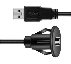 <strong>Extension</strong> <strong>Lead</strong> Car Panel Mount QC2.0 USB Port - Product Image 3