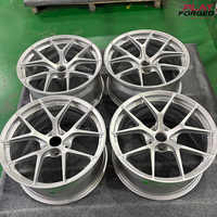 Velg Performa Ringan R-ID Monoblock Gloss Silver Forged untuk Mobil Mewah Tesla BMW AMG Porsche