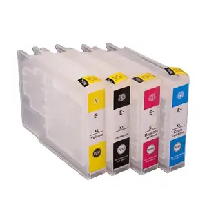 Ocbestjet 4Colors/Set T7551 T7551-T7554 Empty Refillable Ink Cartridge For Epson Workforce Pro WF 8590 WF-8090 WF-8510 WF-8590