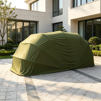 Abri de voiture pliable et rétractable entièrement automatique, imperméable et durable, structure en acier pour extérieur