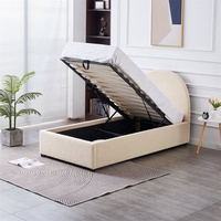 Offre Spéciale de haute qualité meubles de chambre à coucher cadre de lit d'hôtel en bois lit doux moderne de taille double cadre de lit de rangement super simple