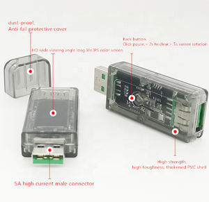 Testeur USB 5A avec écran couleur, voltmètre et ampèremètre, capacité de puissance, protocole de charge rapide, chargeur Treasure UT - Product Image 3