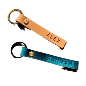 Llaveros personalizados de cuero PU, estilo coreano, diseño simple, llaveros creativos para regalo. - Product Image 5