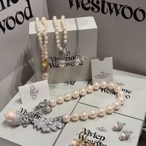 Nuevo Collar de Moda de Alta Gama con Cuentas de Zirconia en Forma de Piña y Saturno, Chapado en Oro, Estilo Occidental, para Mujer - Product Image 2