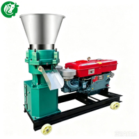 Machine à granulés d'aliments pour animaux de petite taille, diesel, 90-150 kg/h, pour élevage de volailles