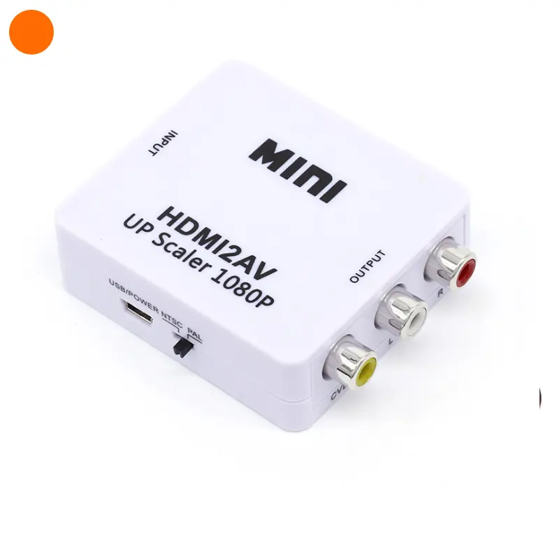 मिनी आकार 1080p HDMI2AV HDMI ए वी आरसीए वीडियो ऑडियो कनवर्टर करने के लिए HDMI करने के लिए