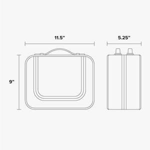 Custom Lady Travel Fashion PVC PU Portable <b>Makeup</b> Pouch Zipper for Holder Dual <b>Compartment</b> Clear Case Cosmetic <b>Bag</b> - Product Image 4