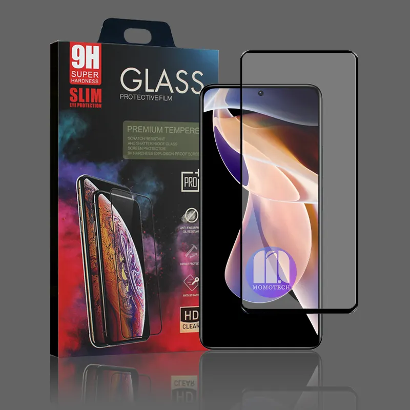 full glue full cover screen protector temper glass for xiaomi redmi note 11 10 9 8 pro max