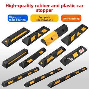 Bloqueur de place de stationnement en caoutchouc, butée de roue, limiteur de position de voiture, modèle en caoutchouc-plastique Dongsuo-A01 - Product Image 2