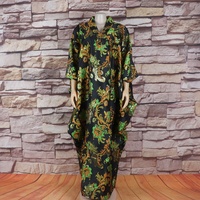 Robe Boubou Africaine Tendance pour Femme 2024, Abaya Traditionnelle Nigériane Imprimée, Grande Taille, Col en V, Dashiki, Kaftan, Tenues Décontractées