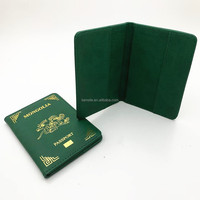 Personalizado RFID PU cuero pasaporte titular tarjetas carpeta Protector documento almacenamiento bolsa carteras cubierta