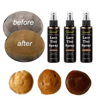 Colle pour Lace Front, dissolvant de colle végétale imperméable, spray protecteur thermique, spray teinté pour lace, kit d'installation de perruque