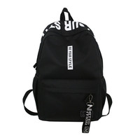Nouveau Sac à Dos Oxford Tendance pour Étudiant, Doublure en Polyester, Fermeture Éclair Étanche, Ceinture à Coussin d'Air, 20L, Extérieur