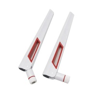 Antena WIFI de Doble Banda de 12 dbi, Antena 2.4G 5G 5.8G RP SMA Macho, Amplificador de Señal de Router WLAN, Antena Universal