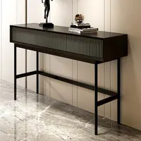 Console de armário entrada, mesa de entrada estilo moderno para móveis de metal, entrada de mármore