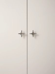 Hete Aanbieding Originele Massieve Messing Kastgrepen en Knoppen Chroom Moderne Garderobe Handgrepen Stervormige Kastgreep - Product Image 4