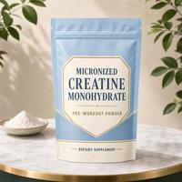 Poudre de créatine monohydrate de marque privée pour la pré-entraînement, complément énergétique pour la musculation, aide à soutenir une énergie explosive