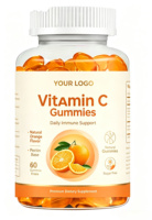 Complément alimentaire pour enfants en forme de jeu, enrichi en vitamine C, stimulant immunitaire, saveur naturelle de fruits, produit de beauté JianBao, 80 capsules/flacon