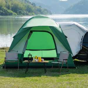 Tente de camping arrière pour voiture familiale, 6-8 personnes, imperméable, trois saisons, abri pliable portable, polyester double couche - Product Image 2