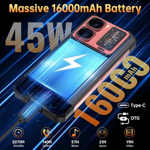 โทรศัพท์มือถือรุ่นเรือธง 5G ทนทาน OUKITEL WP300 ชิปเซ็ต Dimensity 7050 หน้าจอ 120Hz แบตเตอรี่ 16000mAh ชาร์จเร็ว 45W กล้อง 108MP โทรศัพท์มือถือแบบแข็งแรงทนทาน - Product Image 4