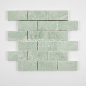 <span class=keywords><strong>Carrelage</strong></span> mosaïque vintage en marbre <span class=keywords><strong>vert</strong></span> menthe, 2 ", mosaïque en marbre <span class=keywords><strong>hexagonal</strong></span> pour décoration intérieure, mur de sol - Product Image 6