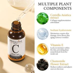 Suero facial blanqueador con vitamina C, suero para el cuidado de la piel, elimina las ojeras, pecas, manchas, melanina, antienvejecimiento, OEM - Product Image 4
