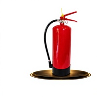 Extincteur à poudre sèche robuste 5kg/6kg/8kg/12kg avec poignée ergonomique rouge et manomètre à membrane