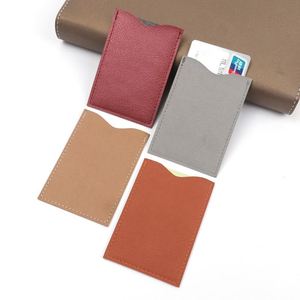 Estuche para tarjetas bancarias, delgado, con una sola ranura para tarjetas, regalo de negocios, estuche protector para tarjetas de crédito, sin cierre, uso diario, informal - Product Image 4