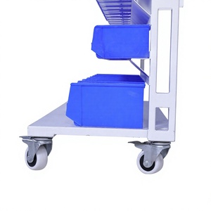 Boîte de rangement industrielle robuste en acier inoxydable multi-compartiments à un seul côté pour boulons, écrous, vis, fixations et pièces de machine - Product Image 4