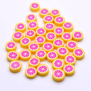 Penjualan Laris Warna-warni Bentuk Buah Manik-manik Tanah Liat Lembut Laris Manik-manik Longgar Tanah Liat Polimer untuk Perhiasan DIY Wanita - Product Image 6