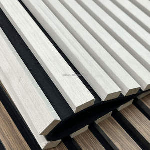 Campioni gratuiti di <span class=keywords><strong>vendita</strong></span> di legno impiallacciatura MDF Wave Board parete decorativo flessibile curvo pannello acustico per angolo rotondo - Product Image 2