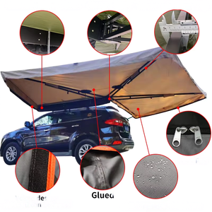 LOGO Özelleştirilebilir 270 Derece Yan Tente 2m 2.5m Yan Tente Çadır Su Geçirmez Araba Tavan Çadırı Kamp İçin 2-4 Kişilik Kapasite - Product Image 2