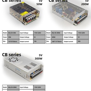 ราคาโรงงานปี 2025 ขายส่งไฟ LED แบบเทป 5v พร้อมจอแสดงผล  แหล่งจ่ายไฟแบบสวิตช์ควบคุม 5v สำหรับไฟ LED 300w พร้อมระบบหรี่ไฟ - Product Image 6