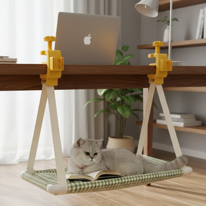 <span class=keywords><strong>Amaca</strong></span> per Gatti da Scrivania Multiuso, Senza Necessità di Attrezzi, Protezione in Silicone, Alta Capacità di Carico, per Gatti Domestici - Product Image 5