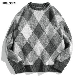 Suéter Personalizado con Logotipo OEM y ODM para Hombre, Suéter de Lana de Manga Larga, Suéter de Punto con Cuello Redondo para Hombre - Product Image 2