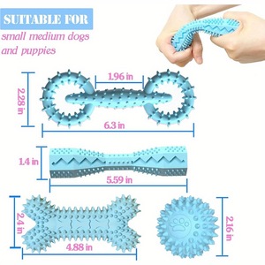 4 Pack in Silicone per cani da masticare giocattoli per la dentizione dei cuccioli - Product Image 2