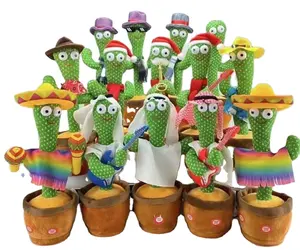 Elarve Dancing Cactus Toy Soft Plush Toys Toy STORY Kids Gift Plush Fabric PP Cotton plush Green Gift Children Play Plant