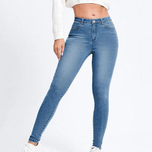 Etiqueta Personalizada para Jeans, Botón para Jeans de Mezclilla, Jeans de Mujer para Invierno, Estilo Dulce de Frente Plano, Mezclilla Transpirable de Algodón OEM, Cintura Media - Product Image 6