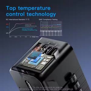 Universal Travel <strong>Adapter</strong> Worldwide Fast Charging Travel Adaptor International Power Plug Multiple Device USB 4 Port Wall <strong>Charger</strong> - Product Image 4