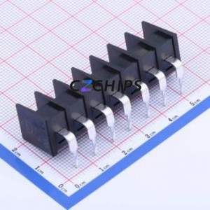 KF25R-7.62-7P Barrier Terminal Block Bent Lead Through Hole,P=7.62mm Connector Two Sides 7.62mm 1x7P Right Angle Pin - Product Image 2