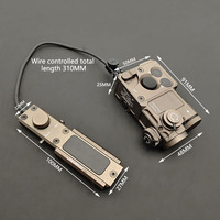 LWXC Indicateur laser P4 tout métal CNC anodisé vert + IR, lampe frontale extérieure, pointeur laser vert
