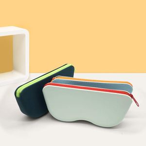 Silicone Sunglass <b>Cases</b> Luxury Eco Friendly Portable Zipper Eye Shape Custom Logo Outdoor - Product Image 5