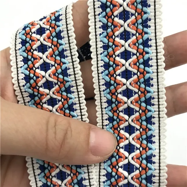 Kunden spezifisches 3cm besticktes gewebtes Jacquard band für Hunde halsband Jacquard band