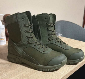 Botas de Montañismo TSB905 TSB09, Botas Tácticas Transpirables de Cuero Verde, Botas Ligeras para Senderismo AS33 A533 - Product Image 1