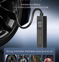 Compresseur d'air automatique puissant sans fil Pompe de gonflage de pneus de voiture numérique Pompe à air à batterie au lithium rechargeable filaire ou sans fil