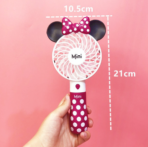 Mini Ventilador <span class=keywords><strong>de</strong></span> Coche Portátil Recargable por USB con Batería <span class=keywords><strong>de</strong></span> 800 mAh, Tres Velocidades Ajustables, Luz Nocturna, Diseño <span class=keywords><strong>de</strong></span> <span class=keywords><strong>Mickey</strong></span> y Minnie - Product Image 5