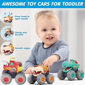 Push and Go, niño pequeño, regalo para bebé, camiones de cocodrilo, camión de leopardo, camión de Toro, coches impulsados por fricción, coches extraíbles, coches de <span class=keywords><strong>juguete</strong></span> para niños - Product Image 3