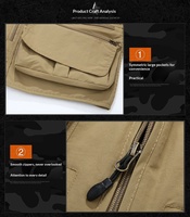 Gilet de pêche et de photographie respirant en maille ajourée camouflage pour homme