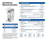Pince parallèle servo-électrique DH-Robotics PGE-5-26, mini-pince robotique en aluminium, Plug & Play, haute précision 0,02 mm pour